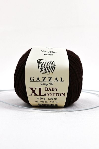 Gazzal Baby Cotton Xl 50 Gr, Amigurimi, Πλεκτό Χέρι Πλεκτό Κλωστή Taka Yarn Brown (3436 XL)