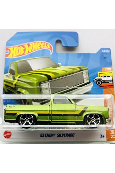 HOT WHEELS 83 Chevy Silverado Pickup 1:64 Ölçek Hotwheels Marka 7/10