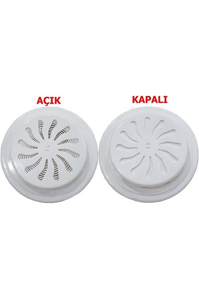 OKÇUKARDEŞLERYAPIMARKET Adjustable Natural Gas Glass Vent with Cover Grille Open/Close