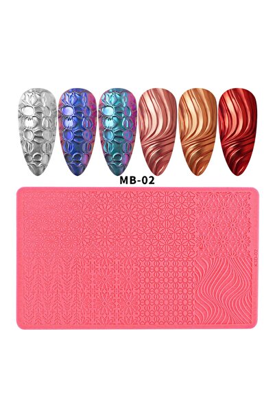 Beauty Box 3 Boyutlu Nail Art Stampa Plakası Silikon Tırnak Stampası Tırnak S...