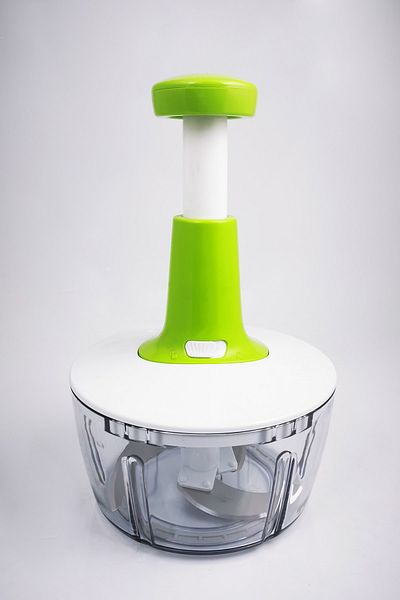 Tiesa Home Push Hand Rondo with 3 Steel Blades Green