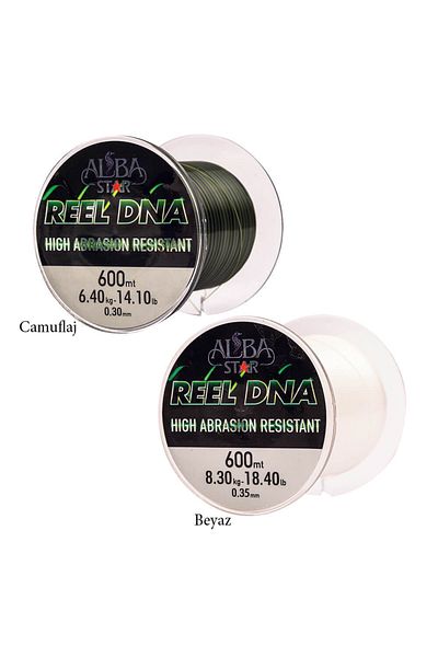 Albastar Reel Dna Monoflament Fishing Line Camouflage-0.28mm - 600mt - 5.2kg