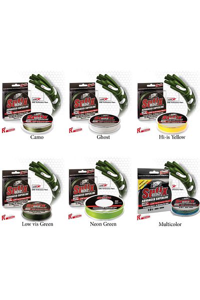 SUFIX 832 Advanced Rope Fishing Line - Low Vis Green, 0.28mm, 250Mt, 22.8kg