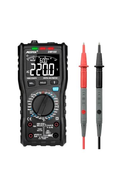 Mestek Dm100 True Rms Ncv Yüksek Hızlı Dijital Multimetre