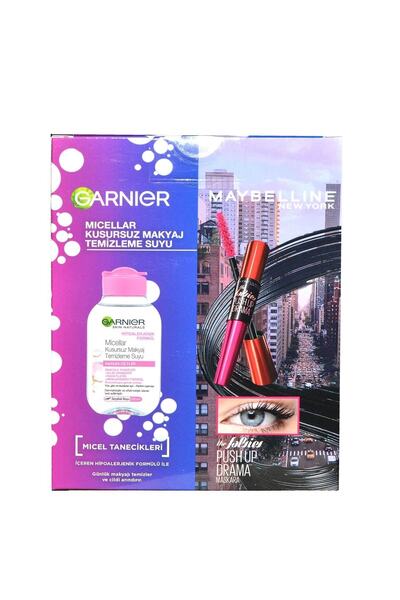 Garnier Micellar Makyaj Temizleme Suyu 100 Ml + Maybeline Siyah Maskara