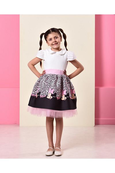 EYLÜL ELİF BUTİK Rochie pentru fete Eylül Elif Boutique cu imprimeu Minnie