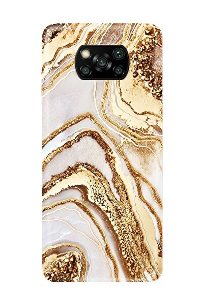 PERAX Xiaomi Poco X3 Nfc Gold Eposki Tasarım Telefon Kılıfı Pocox3nfc-0000103...