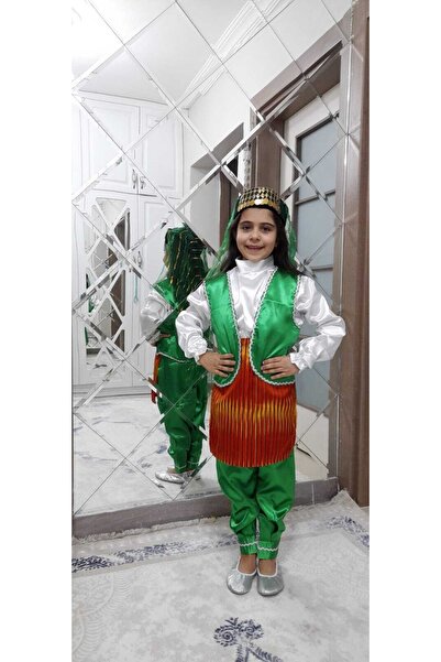 SEÇKİN KIDS Yeşil Ördek Yöresel Kıyafet 23 Nisan Kostümü