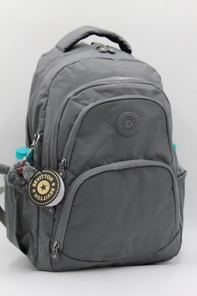 Bevitton Pmr Crinkle Waterproof Fabric Unixes Gray Back School Bag 2100