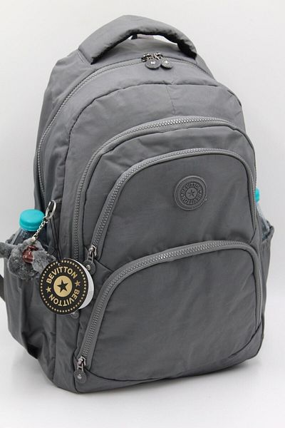 Bevitton Pmr Crinkle Waterproof Fabric Unixes Gray Back School Bag 2100