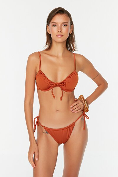 Trendyol Collection Bikini Set - Brown - Plain