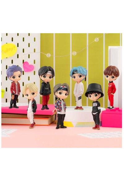 Fillikutum Güney Kore Yıldızı Bts Grubu Karakter Figür Seti 7 Adet 15 Cm