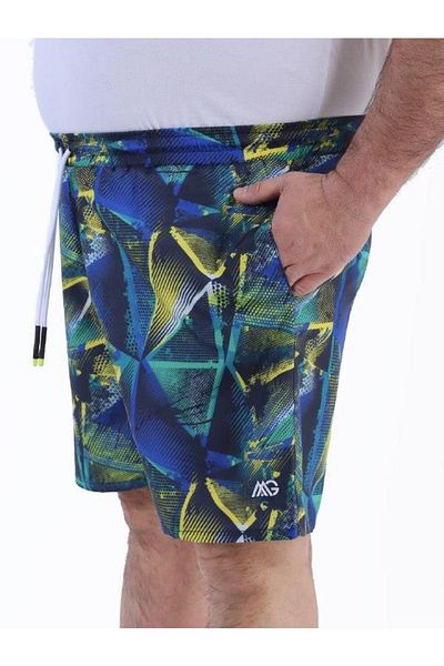 MocGrande Ανδρικό μαγιό σορτς Hexagon 22953 Navy Blue