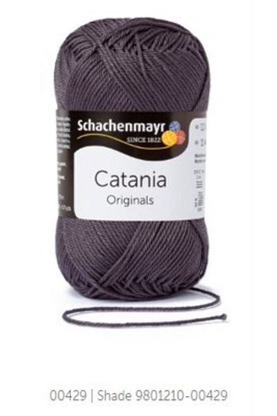 Schachenmayr Originals 429 Amigurimi Summer Knitting Thread 100% Cotton Thread Anthracite 429