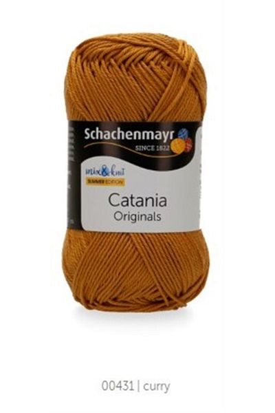 Schachenmayr Amiguri 431 - Summer Knitting Yarn, 100% Cotton, Mustard Yellow