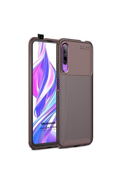 Microsonic Huawei Y9s Uyumlu Kılıf Legion Series Kahverengi