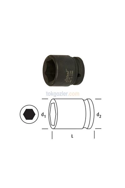 Osaka Ln3427 - 3/4" 6 Corner Air Socket Wrench 27 Mm