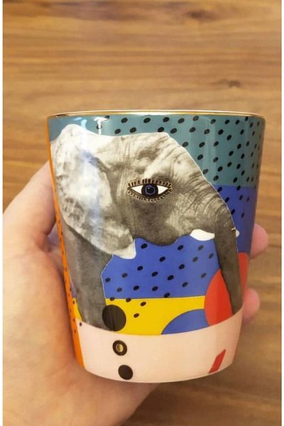 Porland Wild Life Elephant - 320 CC Glass (1 Piece)