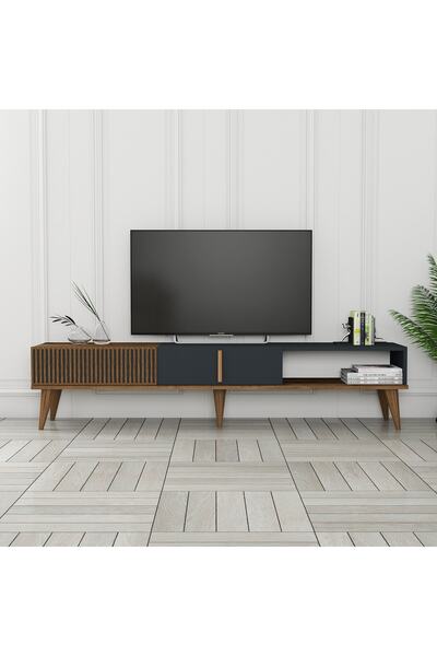 Variant Mobilya Milan Alt Tv Ünitesi - Ceviz / Antrasit
