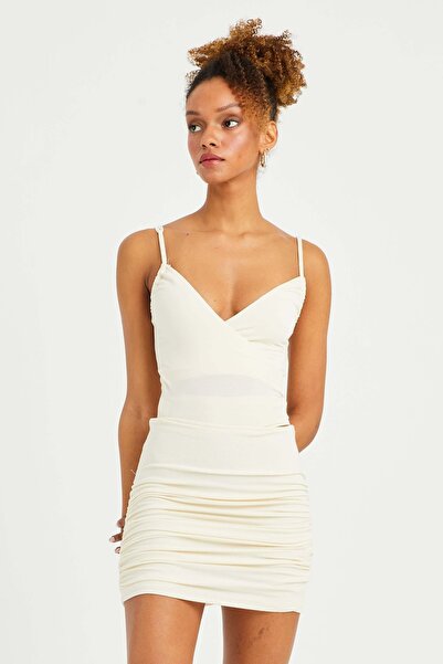 IAMNOTBASIC Kadın Fildişi Askılı, Kruvaze Helen Üst