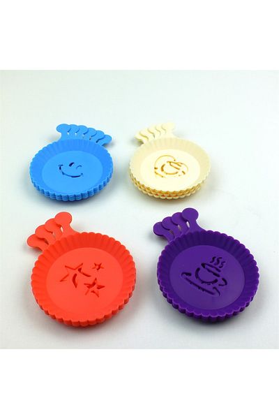 İndiriminVar 4pcs Plastic Coffee Decoration Decoration Template Set - For Cafes