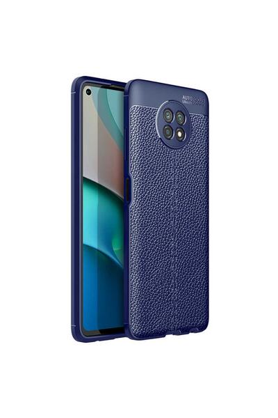 Generic Brand حافظة متوافقة مع هاتف Xiaomi Redmi Note 9t ذات مظهر جلدي من الس...