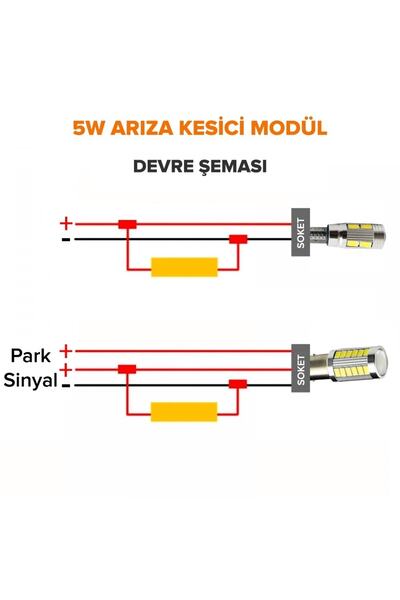 Genel Markalar 5w Park Ledleri Için Dipsiz T10 Arıza Kesici Kaliteli Taş Modüllü