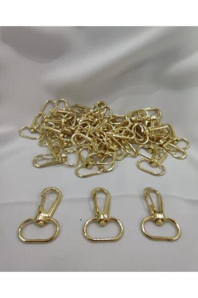 Genel Markalar 50'li 2,5cm Gold Makrome Anahtarlık Halkası