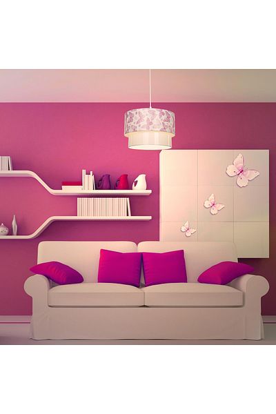 glorıa River Pendant Lamp - Pink Butterfly