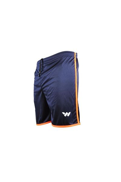 WALKWAY Ανδρικό αθλητικό σορτς Navy Blue Orange Polyester