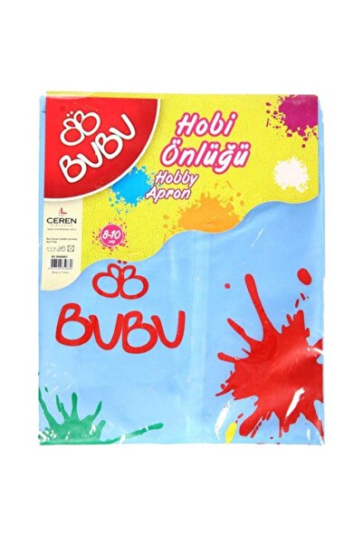 Bubu Bu-bu Boyama Önlüğü 4-6 Yaş 00005 Açık Mavi