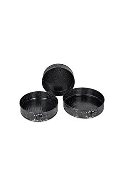 Penguen قالب كيك دائري ثلاثي المشبك باللون الأسود Png-1956