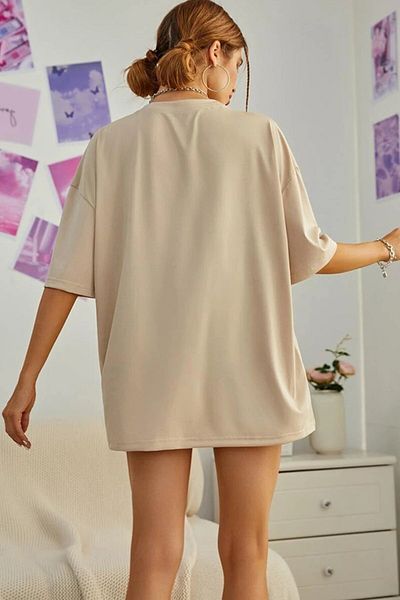 ALİKA Oversize Unisex Unprinted T-shirt