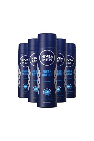 NIVEA Fresh Active 48 Saatlik Deodorant 150 ml X 5 Adet