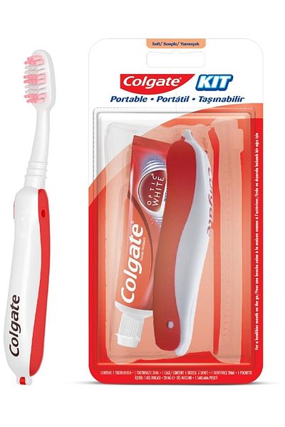 Colgate Optic White Toothpaste 20 Ml + Toothbrush (Travel Set)