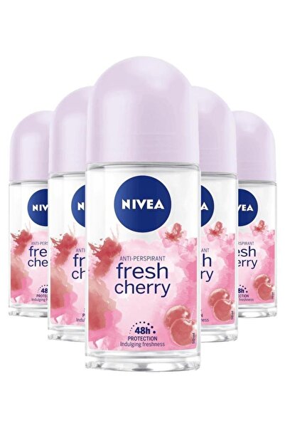 NIVEA Kadın Fresh Cherry Roll-on 50 ml X5