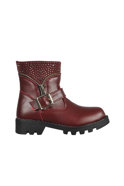 Flubber Burgundy Girl's Boots