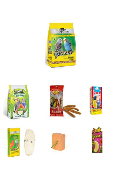 Gold Wings Goldwings Classic Budgies Muhabbet Kuşu Yem Set