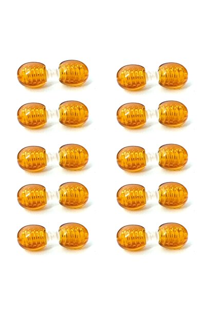 Selderesi 10 Adet Vidalı Klips Kilit - Kehribar Kolye Klipsi-takı Düğüm Gizleyici