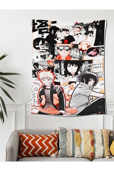 Buka Shops Tapiserie de perete din catifea colaj anime 70x100 Cm