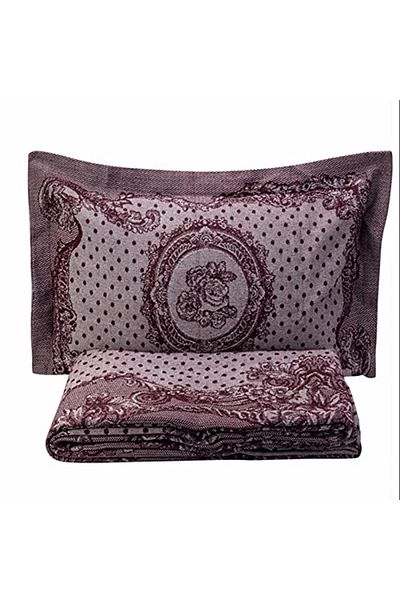 Karaca Σετ Κάλυμμα Διπλού Κρεβατιού Home Espino Dark Claret Red