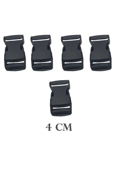 cantekin Plastic Bag Buckle Lockable Plastic Buckle 5 Pieces 4cm