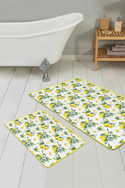 Realhomes مجموعة سجادات الحمام والمطبخ المكونة من قطعتين بتصميم خاص مطبوع رقم...