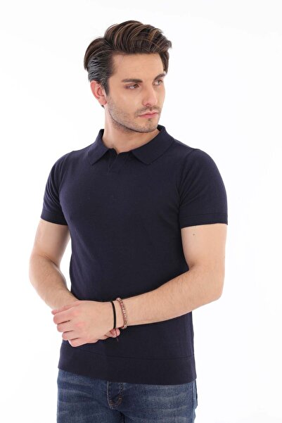 youknitwear you تيشيرت تريكو بياقة بولو من مارسيل