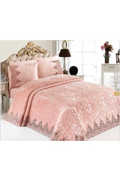 GOLDEN HOME Lacy Blanket Set 6 Pieces