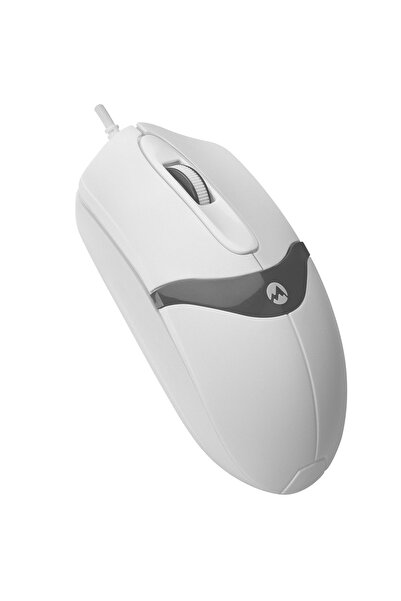 Everest Usb Beyaz-gri 1200dpi 3d Optik Kablolu Mouse Sm-220