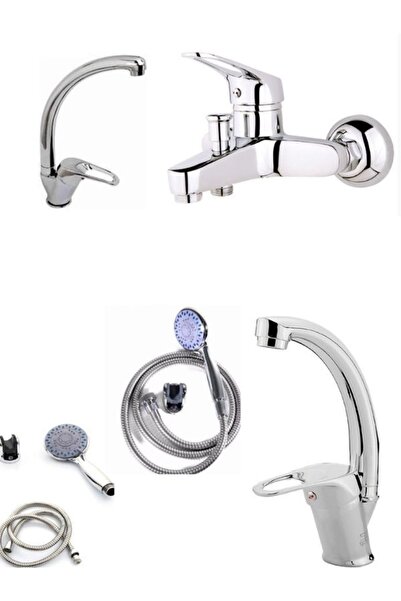 Sc Grup 5 Yıl Garantili Batarya Seti 4 Lü Banyo-Lavabo-Mutfak-3 Fonsiyonlu Du...