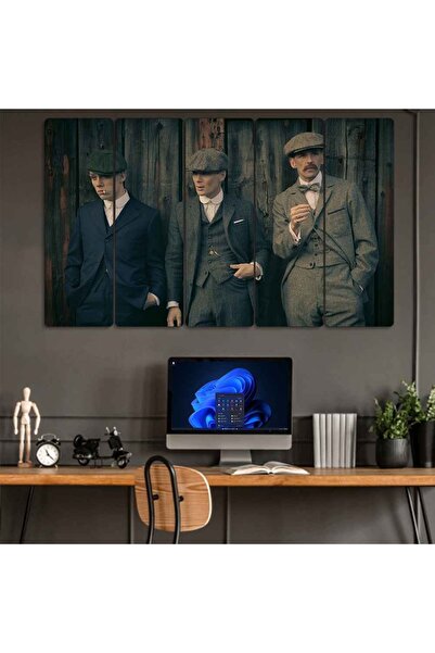 EVLOYA Peaky Blinders, Thomas Shelby - 5 Parçalı Tablo