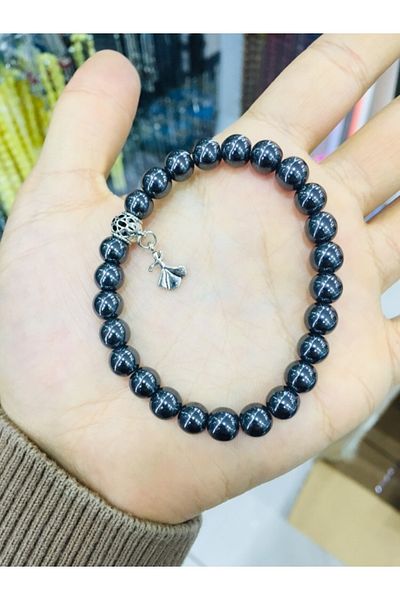 OSMANLI Hematite Stone Bracelet 8mm Sphere Cut