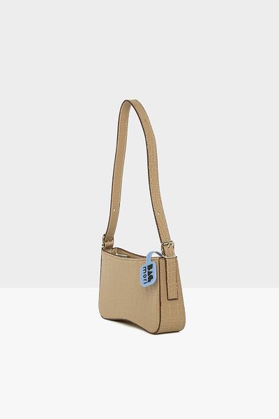 Bagmori Mink Woman Mold Hand Held Crocodile Baguette M000006844